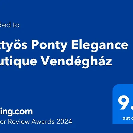 Poettyoes Ponty Elegance Boutique Vendeghaz 公寓 Kisköre